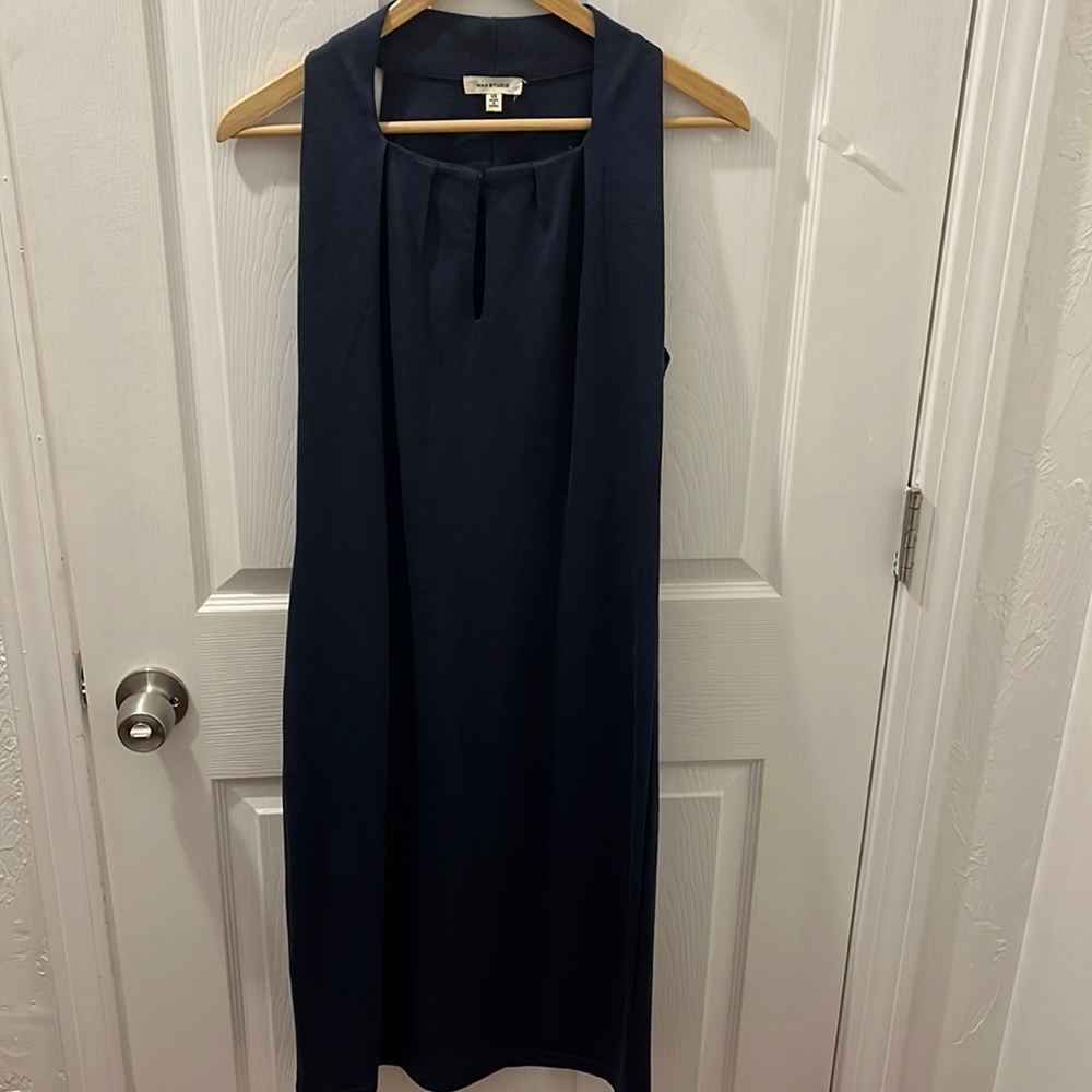 Blue body con dress